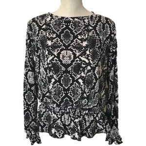 WILLOW DRIVE Abstract Print Top